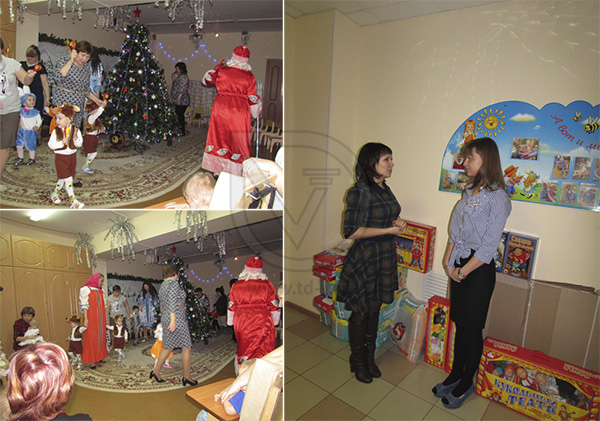 Сотрудники Торгового Дома «Вертикаль» поздравили воспитанников Дзержинского дома ребенка с Новым годом и Рождеством в Казани